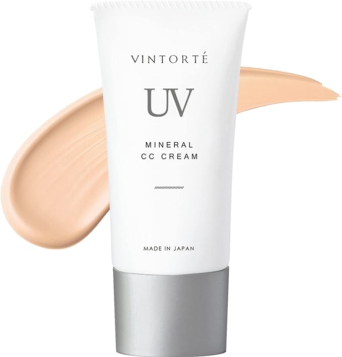 VINTORTE Mineral CC Cream Additive-Free Sunscreen Face Base SPF50+ PA++++ Makeup Base Ventorte v-uvcc - NewNest Australia