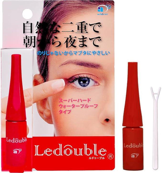 Ledouvre 0.16 fl oz (4 ml) Double Layer Teardrop Bag with Double Eyelids Habit Coating Coating Waterproof Type Bangs Keep - NewNest Australia