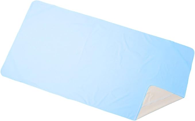 Quick Drying Type Commercial Waterproof Bedwetting Sheet Single 39.4 x 82.7 inches (100 x 210 cm) (Sax) Full Body Long Size Waterproof Sheet Baby Nursing Care - NewNest Australia