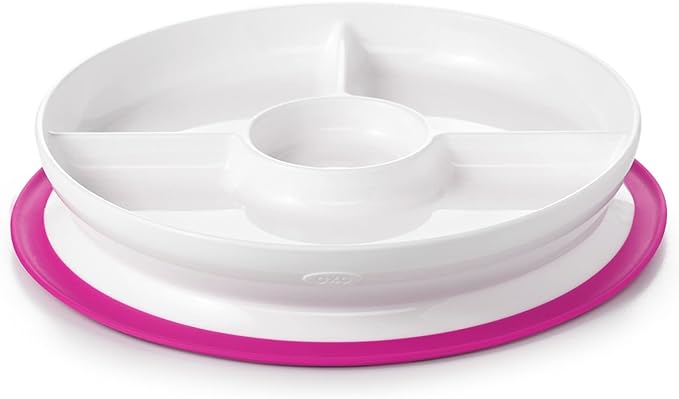 OXO Tot Sticky Lunch Plate Pink FDOX61121300 1 piece (x 1) - NewNest Australia