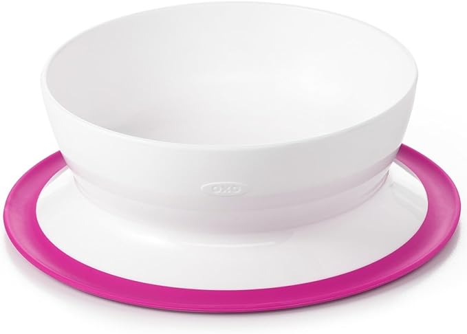 OXO Tot Sticky Cereal Bowl Pink FDOX61120500 1 piece (x 1) - NewNest Australia