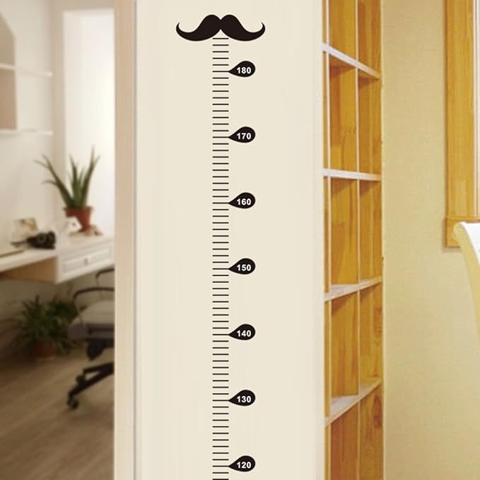 NUOLUX Height Scale Sticker Growth Chart Children Height Scale Animal Wall Sticker 80-180cm Kindergarten Children - NewNest Australia