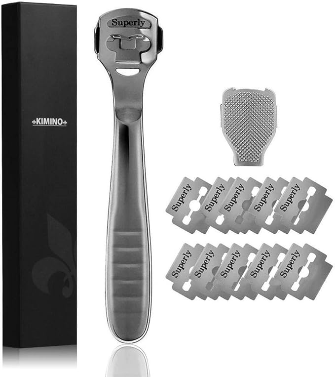 KIMINO Exfoliating Sharpener (Legs Beautiful) Fish Eye Cutter, For Exfoliating Foot, Octopus, Exfoliating Blades Included - NewNest Australia