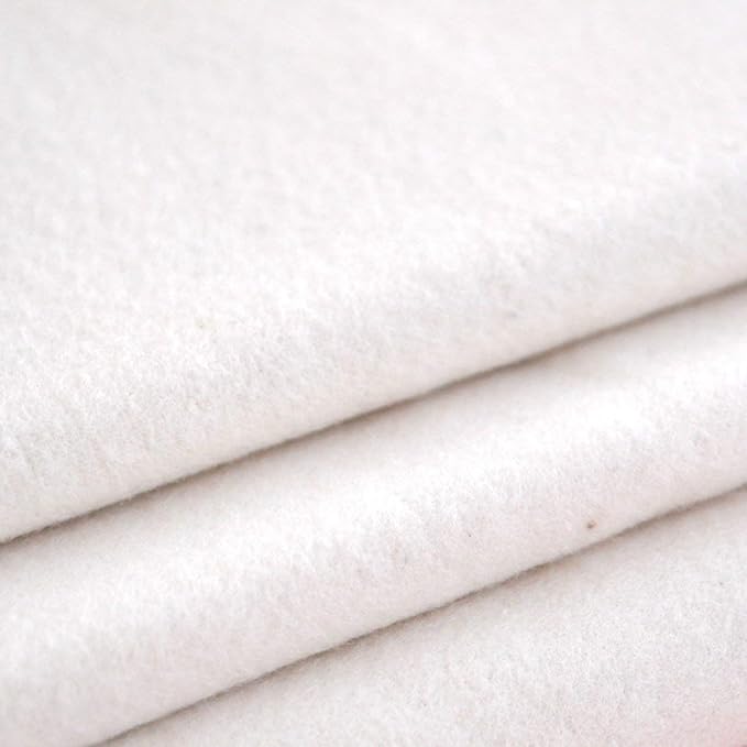 JEWLINGE Unbleached Flannel Fabric [3.3 ft (1 m) Cut Units / White / Fabric Width Approx. 36.2 inches (92 cm) ] Cloth Napkin Handmade Material (Made in Japan) - NewNest Australia