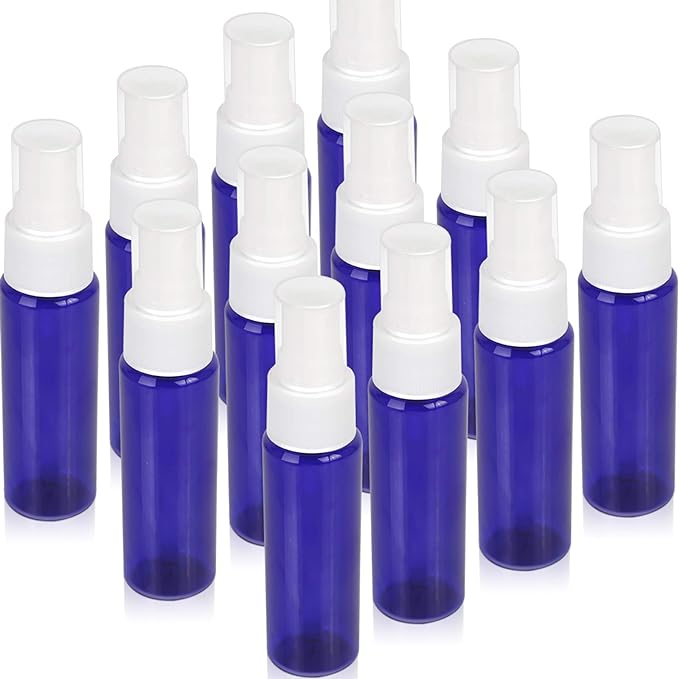 Teenitor Spray Bottles, 1.1 fl oz (30 ml), Blackout Spray Containers, 12 Bottles for Alcohol, Refill Bottles, Mist Spraying, Empty Bottles, Hypochlorous Acid, Aroma, Atomizer Perfume Refill Container, Plastic, Cap Included - NewNest Australia