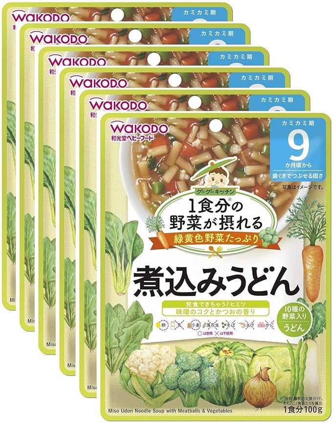 Wakodo Goo Kitchen Noodles for 1 Serve Vegetables 3.5 oz (100 g) (6 x 6) - NewNest Australia