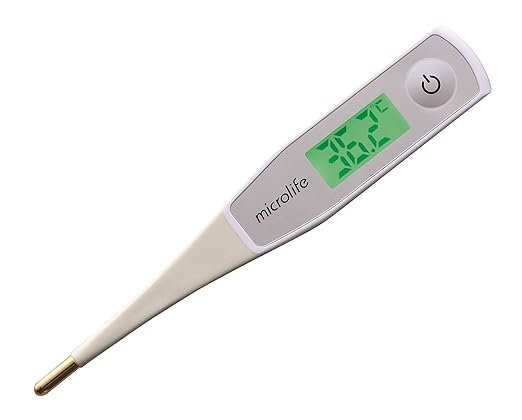 As One Navis Microlife MT550 / 7-4902-01 Electronic Thermometer, Speed Prediction, 20 Seconds, Backlight, Gentle Bending Tip, LCD Display - NewNest Australia