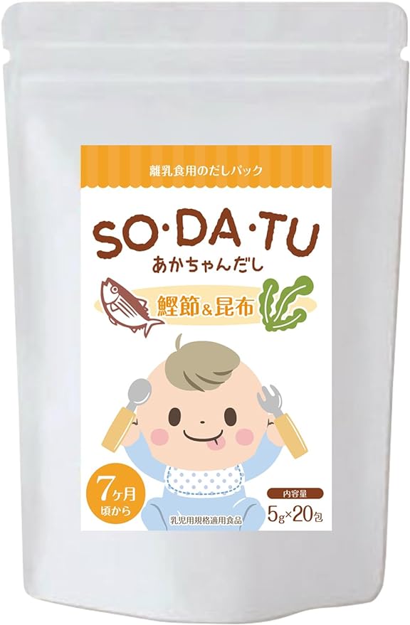 Mama Select SO•DA•TU Babies, Domestically Produced, Bonito, Kombu No Kelp, 7 Months, 0.2 oz (5 g) x 20 Packets, Baby Food, Baby Food - NewNest Australia