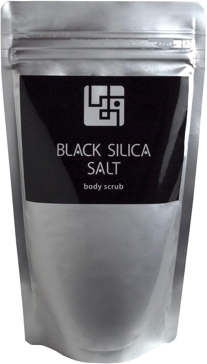 Black Silica Salt Body Scrub, Head Scrub (For Whole Body, Powder), 14.1 oz (400 g) - NewNest Australia