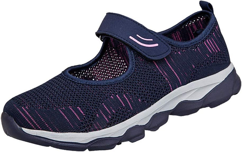 Kanouhope Men’s & Women’s Sneakers, Nursing Shoes, Shoes for Middle-Aged or Elderly, Safety Shoes, Breathable, Mesh, Flexible, Velcro, Bunions, 3 Colors, Daily Wear, 9.1-10.8 inches (23.0-27.5 cm) - NewNest Australia