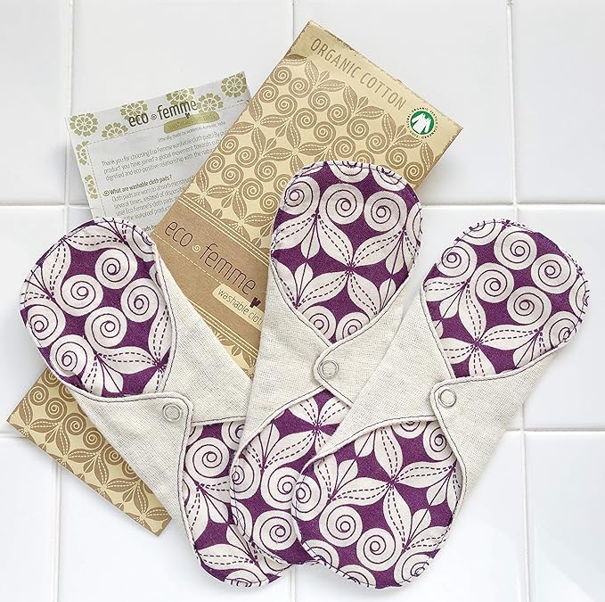 Piece Light Day Set South Indian Eco Femme Cloth Napkins Washable Organic Cotton (Unbleached) Non-Waterproof 3 Layers Flannel Inside - NewNest Australia