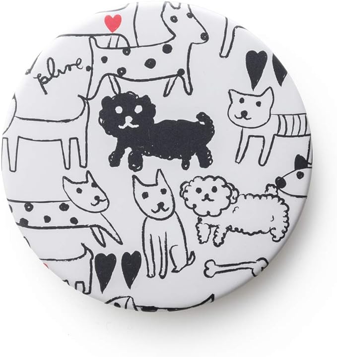Horiuchi Mirror Industries Plune.Mirror Monotone Dog, Made in Japan - NewNest Australia