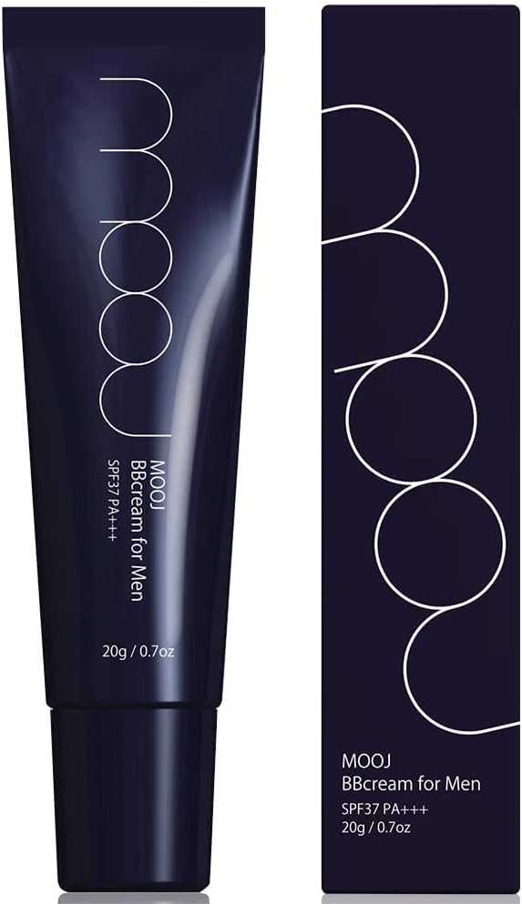 MOOJ Men's BB Cream Concealer Foundation Makeup Effects Blue Beard, Bear, Acne Marks, Pores Hide Sunscreen SPF37 PA+++ (Set of 1) - NewNest Australia