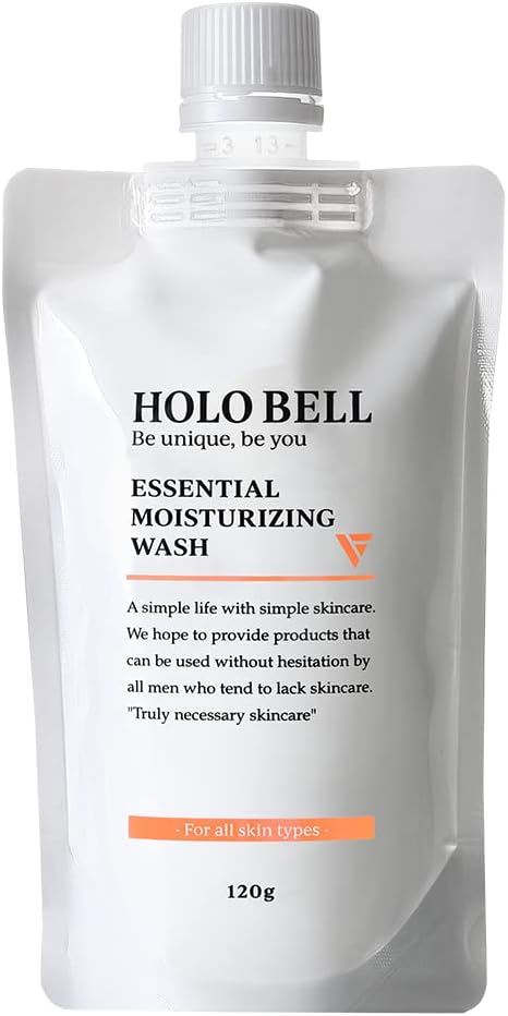 HOLO BELL Facial Wash Foam, Men's, Dense Foam, Moisturizing, Cleaning, Pores, Sebum, Sensitive Skin, 4.2 oz (120 g), Single Item - NewNest Australia
