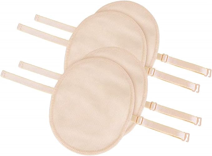 Underarm Sweat Pad, Repeatedly Usable, Washable 4 Pieces, Armpit Pad, Wear On Your Shoulder, Sweat Pads, Prevents Faded Stains, Sweat Absorption Pad, Deodorizing Sheet, Underarm Sweat Protection, - NewNest Australia
