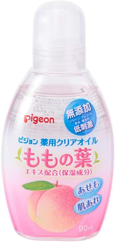 Pigeon Medicated Clear Oil Peach Leaf Extract Formulated (Moisturizing Ingredient) 3.4 fl oz (90 ml) - NewNest Australia