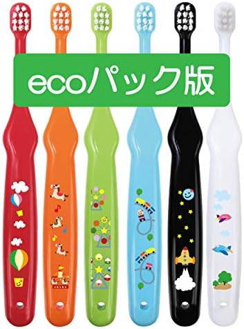 L APIS: Lapis Infant Toothbrush, Dental Recommended, Happy Colors, 6 Colors, Glue, Baby Teeth, Safe Design, Present, Educational, Baby / Baby / Adhesive Eco Packaging - NewNest Australia