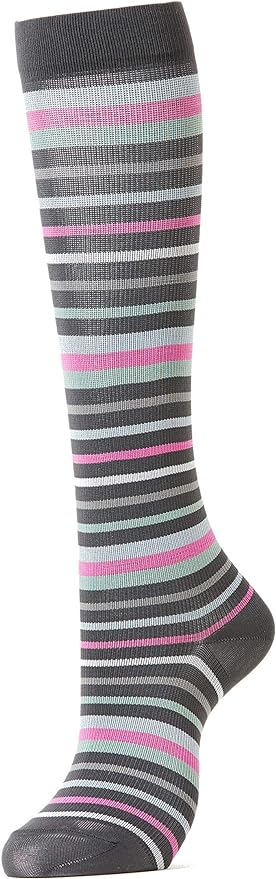 ASHIKA 530520-PM Stockings General Medical Equipment Elastic Stockings (M, Charcoal Pink) Lower Leg Varicose Veins - NewNest Australia