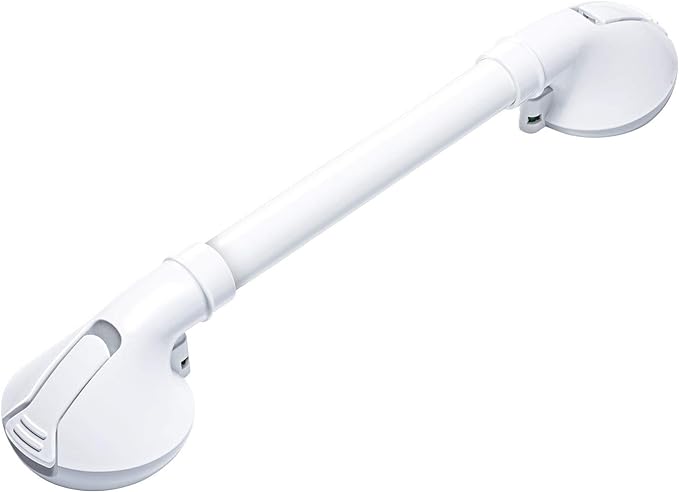 eSupply EEX-SUPA12B Bathroom Handrail, Strong Suction Cups, Bath Assistance, Nursing Care, Bathtub, Toilet, Handle, Fall Prevention, No Construction Required, 19.7 inches (50 cm) - NewNest Australia