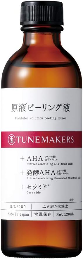 TUNEMAKERS Wiping Lotion Solution Peeling Liquid, 4.2 fl oz (120 ml), Pore Care, Alcohol Free, Wiping Lotion, Ceramide AHA - NewNest Australia