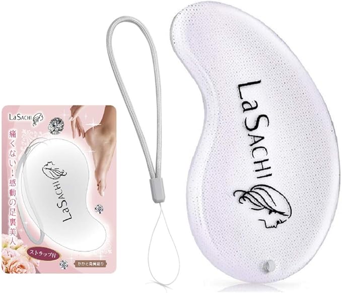 La SACHI Heel Exfoliating Glass Born from Nano Technology, For Foot, Sole, Exfoliating, Heel Care, Exfoliating Shaving, Foot Care, Strap - NewNest Australia