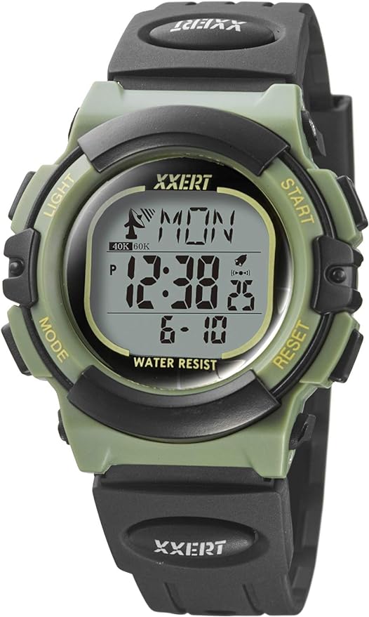 XXERT XXW-500 GR Men's Sundries Digital Radio Solar, Waterproof, Urethane Belt, Black - NewNest Australia