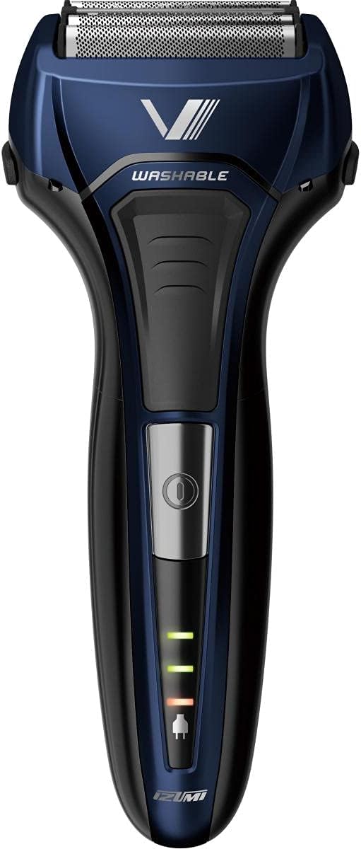 Izumi IZF-V559-A-EA Electric Shaver, Solid Series, 4 Blades, Reciprocating Type, Wash Body, Blue (Replacement Blade + 1 Piece) - NewNest Australia