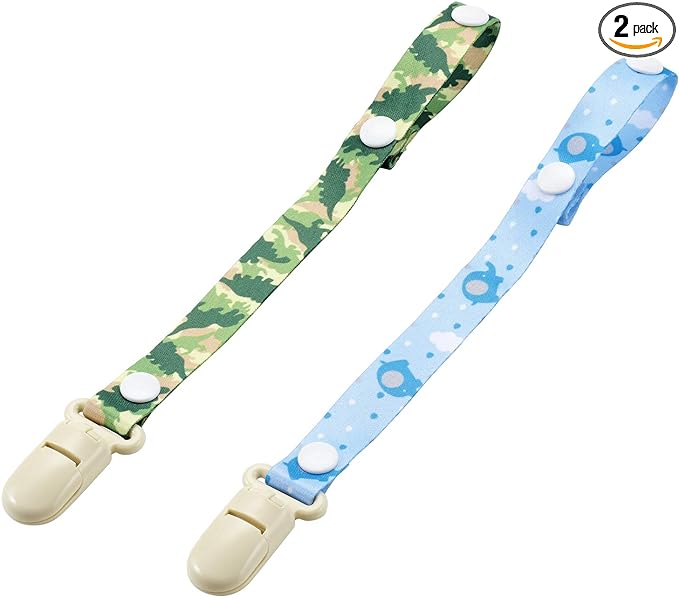 LEC Dream Collection Multi Holder Set of 2 (Prevents Pacifiers and Toys from Falling) Boy Pattern 1 Piece (x 2) A00049 - NewNest Australia