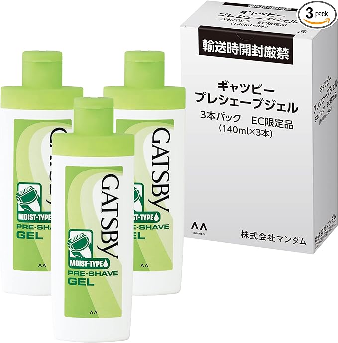 GATSBY Preserved Gel for Men Electric Shavers, 4.5 fl oz (140 ml) (x3) - NewNest Australia