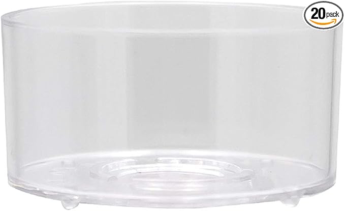 20 PC Clear Cup Tea Lights Clear " Clear " X9813502 - NewNest Australia