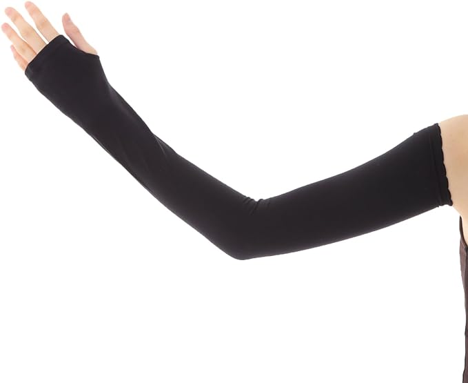 Eco Ride World ac-003-01 Arm Cover, Arm Cover, Cooling Gloves (Black, Long, 25.6 inches (65 cm), Black - NewNest Australia