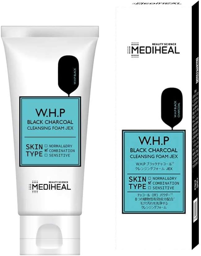 MEDIHEAL, Genuine WHP Black Charcoal Cleansing Foam JEX 2.8 fl oz (80 ml) x 1 - NewNest Australia