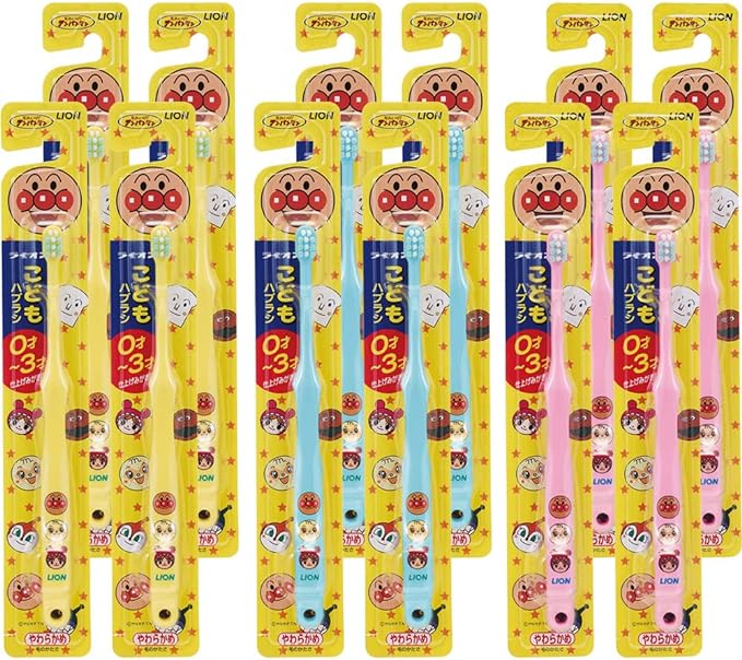 Lion Children Toothbrush 0-3 Years Old Anpanman Set of 12 - NewNest Australia