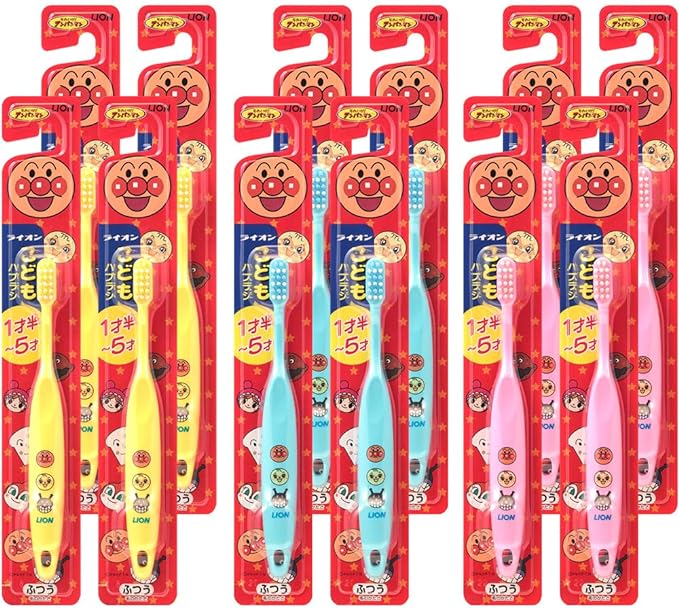 Lion Children Toothbrush for 1.5-5 Years Old Anpanman Set of 12 - NewNest Australia