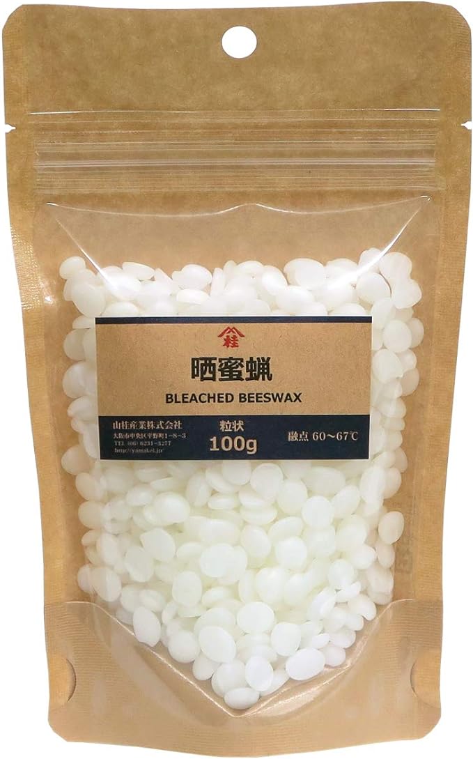 Aburaya Yama Kei Beeswax, Bleached Beeswax, Granular, 3.5 oz (100 g) - NewNest Australia