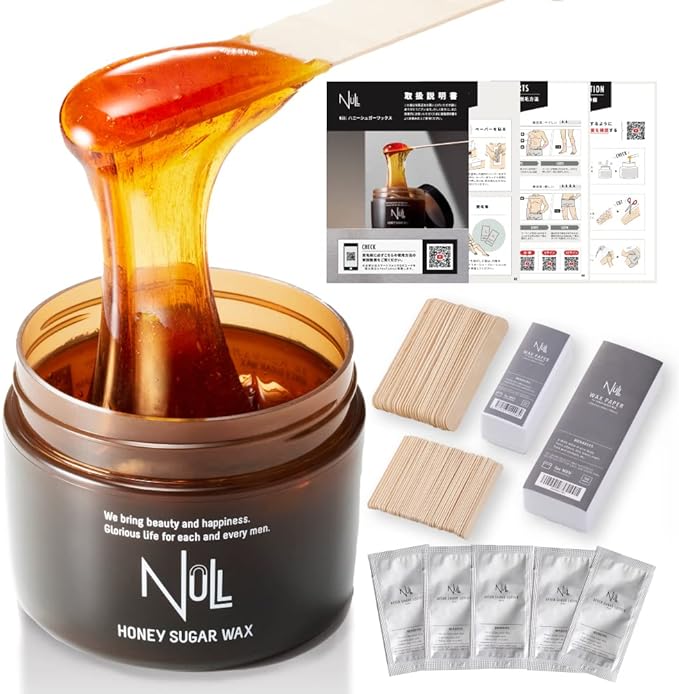 NULL Brazilian Wax, VIO Compatible, Hair Removal, For Men and Women, 8.8 oz (250 g), Complete Set, Made in Japan, Honey Moisturizing - NewNest Australia
