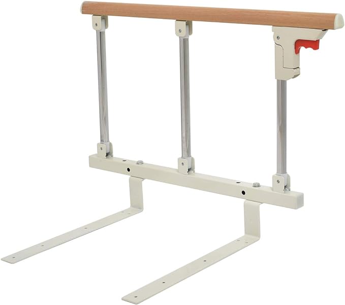 Cific Bed Guard, Foldable, Nursing, Fall Prevention, Handrail, Wood Grain (3 Tiers) - NewNest Australia