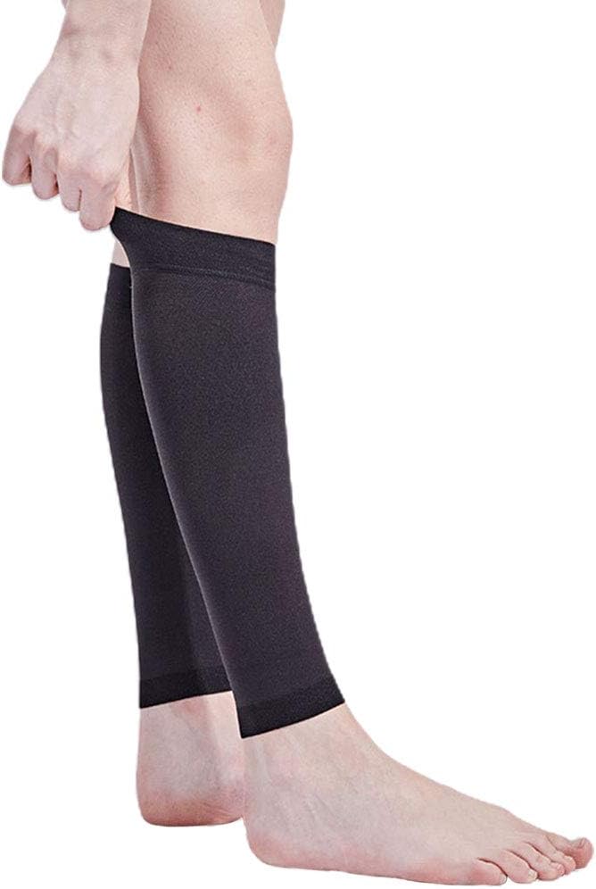 Elastic Stockings Compression Socks Compression Pressure 15-21mmHg 2 Colors 5 Sizes Men Women (Black, L) - NewNest Australia