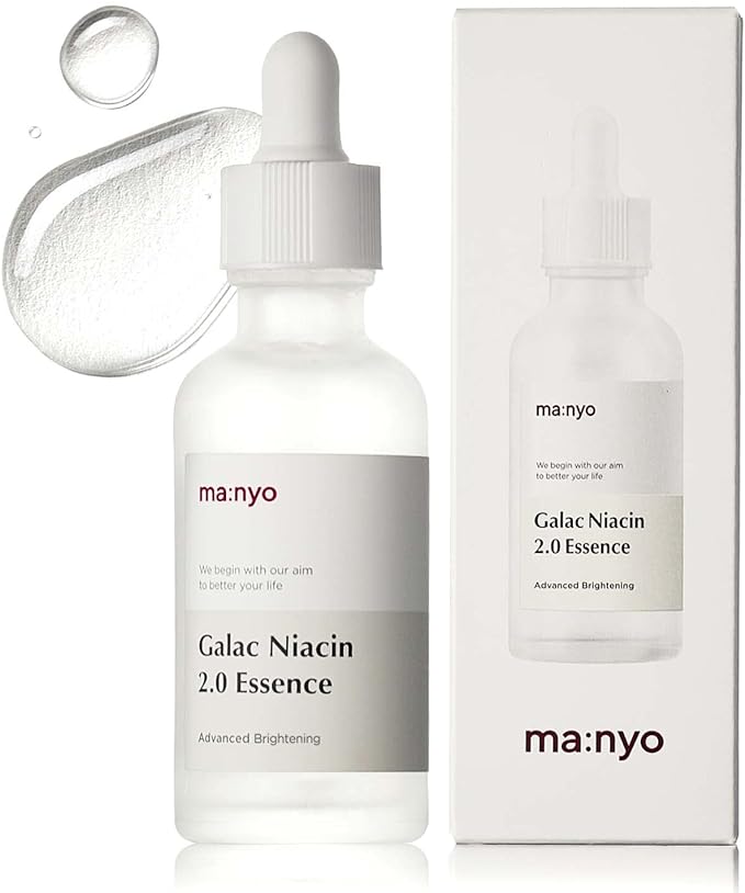 Manyo Factory Galac Niacin 2.0 Essence, 1.7 fl oz (50 ml), 93.69% Galactomyces, Double the Skin Tone-Up Ingredients - NewNest Australia