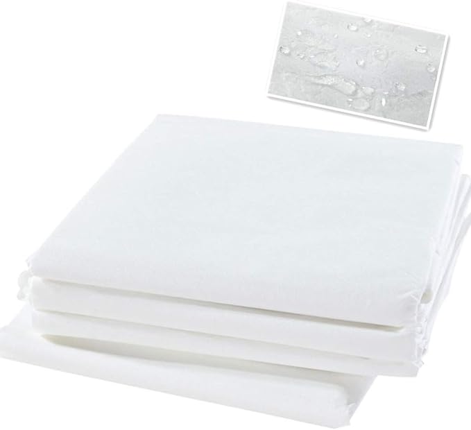 Waterproof Sheets, Disposable Width 31.5 x Length 70.9 inches (80 cm) x Length 70.9 inches (180 cm), Bed Sheet, Dispo Sheets, 20 Sheets Included, For Beauty Salon Massage (White) - NewNest Australia