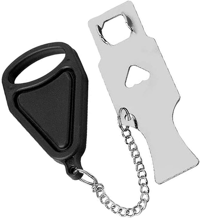 Portable door lock, travel lock, AirBNB lock, school lockdown lock also security home apartment living hotel motel. Security locks are used for travel, family and hotel security (Black 1)… - NewNest Australia