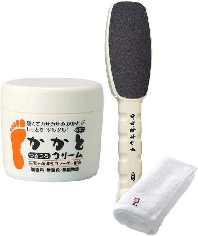 Azuma Shoji Heeled & Smooth Heel Cream 3.5 oz (100 g) Set / Travel Beauty Old Exfoliating Care, Octopus Eyes, Heel Care - NewNest Australia