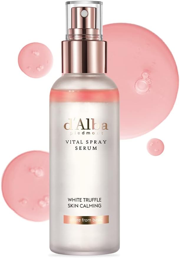 d'Alba White Truffle Vital Spray Serum, 3.4 fl oz (100 ml), Official Korean Product, Moisturizing Care, Serum, Lotion, Oil, Beauty Essence, Shiny Skin, Dry Skin, Elasticity, Vegan (3.4 fl oz (100 ml) - NewNest Australia