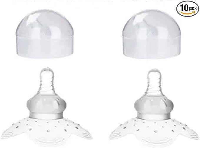 Nipple Protector Contact Nipple Shield, Small, Protects Dry and Scratched Nipples, Gently Supports Breastfeeding, Pack of 2, White - NewNest Australia