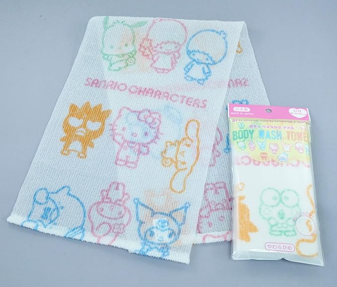 Kinugawa Company Sanrio Character Series Body Wash Towel Sanrio Characters - - NewNest Australia