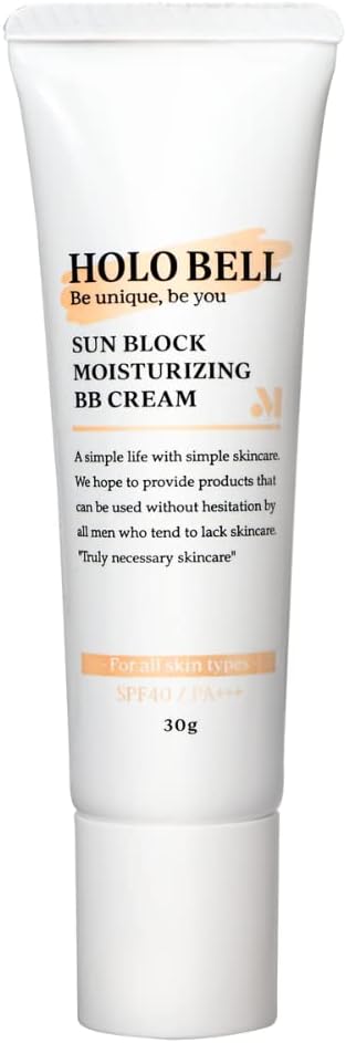 HOLO BELL BB Cream, Men's SPF40 PA+++, Acne Marks, Blue Beard, Skin Correction, Ballet, 1.1 oz (30 g) - NewNest Australia
