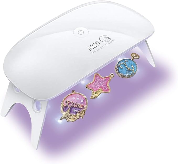 UV Light, Resin Curing Light, LED Nail Dryer, UV-LED - Red and White Light, Triple Light Source, Industry Attention Low Heat Function, Can Be Used with Folding Hands and Feet for Resin Craft and Gel - NewNest Australia