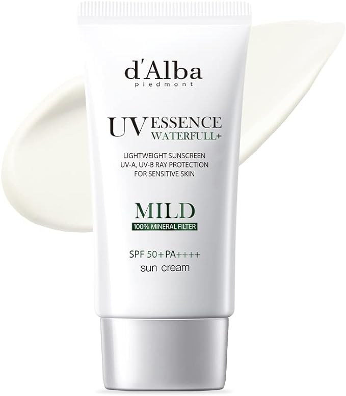 d'Alba Mild Sun Cream, 1.7 fl oz (50 ml), Korean Official Genuine Product, Sensitive Skin, Base, Sunscreen, Sunscreen Cream, UV Protection, Moisturizing, UV Protection, Vegan - NewNest Australia