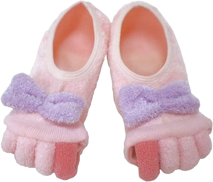 Sleep Rakko Heel Care Socks with Gel Open Toe Socks for Best Foot Spa at Home hb001 (Pink) - NewNest Australia