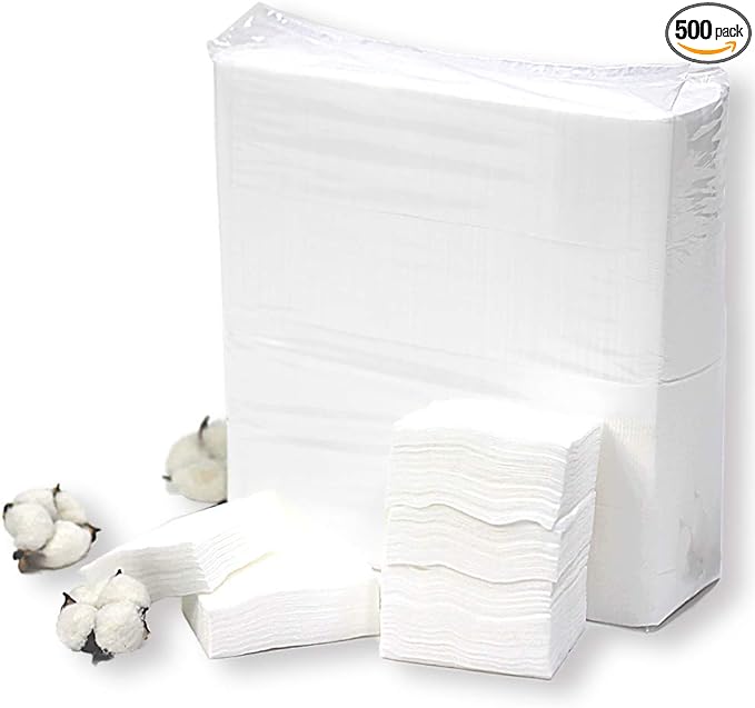 Facial Cotton, M Size, 2.4 x 3.1 inches (60 x 80 mm), Pack of 500, 100% Pure Cotton, For Professionals, Large, Large Capacity - NewNest Australia